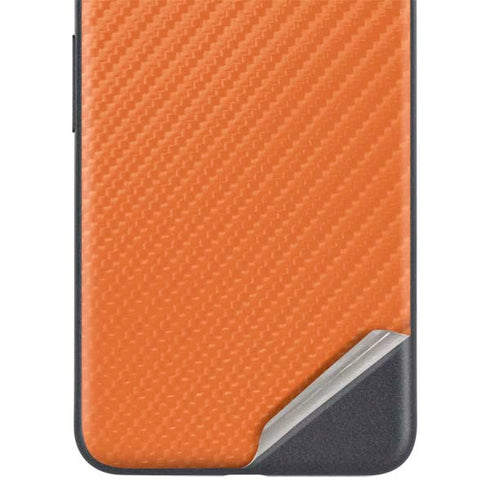 Orange Carbon Fiber Specialty Material Google Pixel 4a 5G Skin